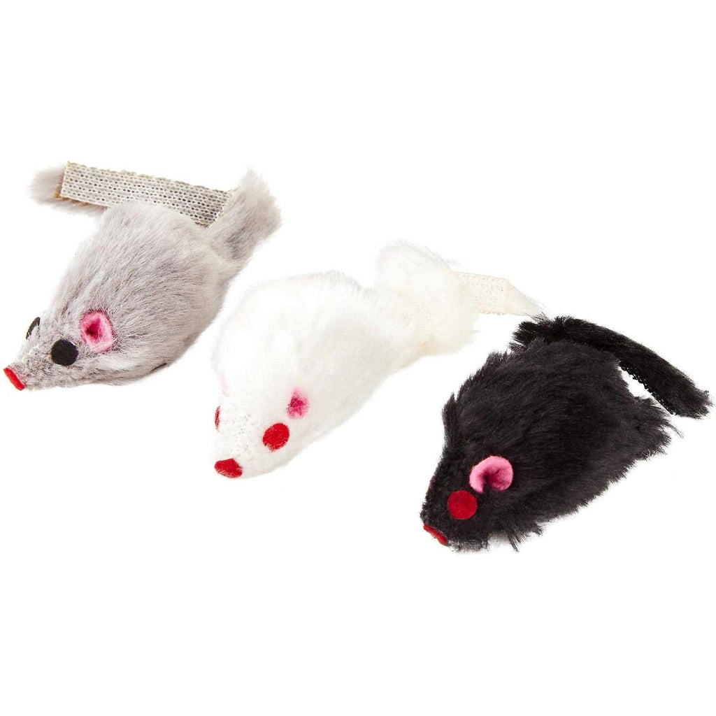 Fur Mice Cat Toys with Rattling Sounds U56659