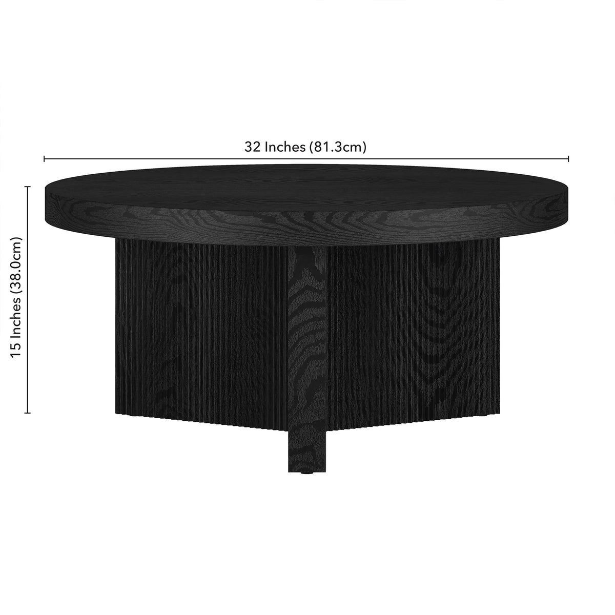 Black Grain Coffee Table W61405