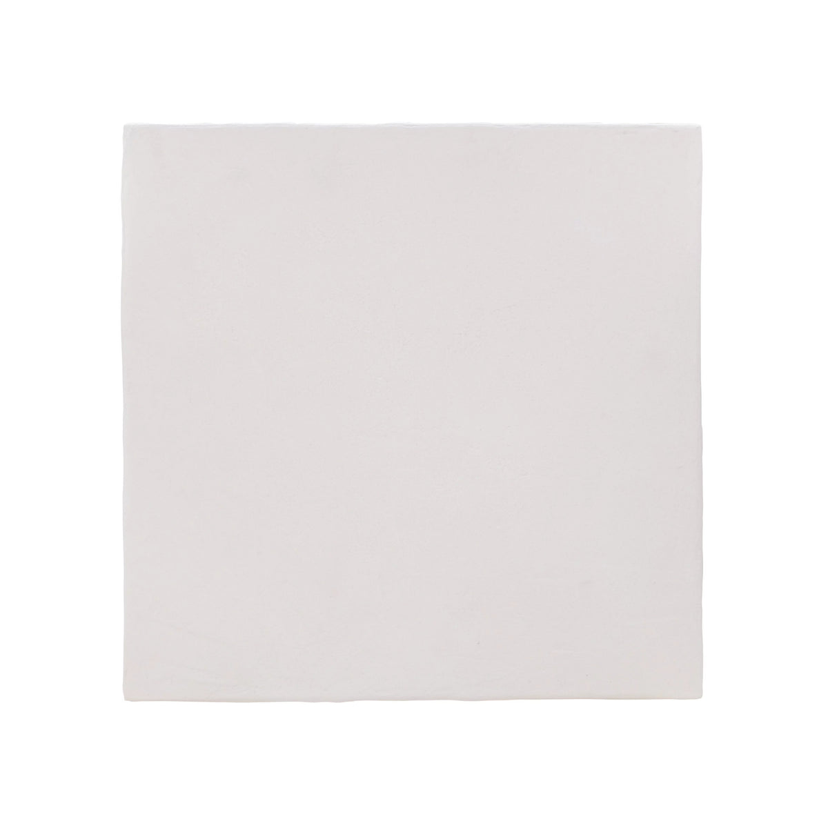 White Concrete Square Side Table H484