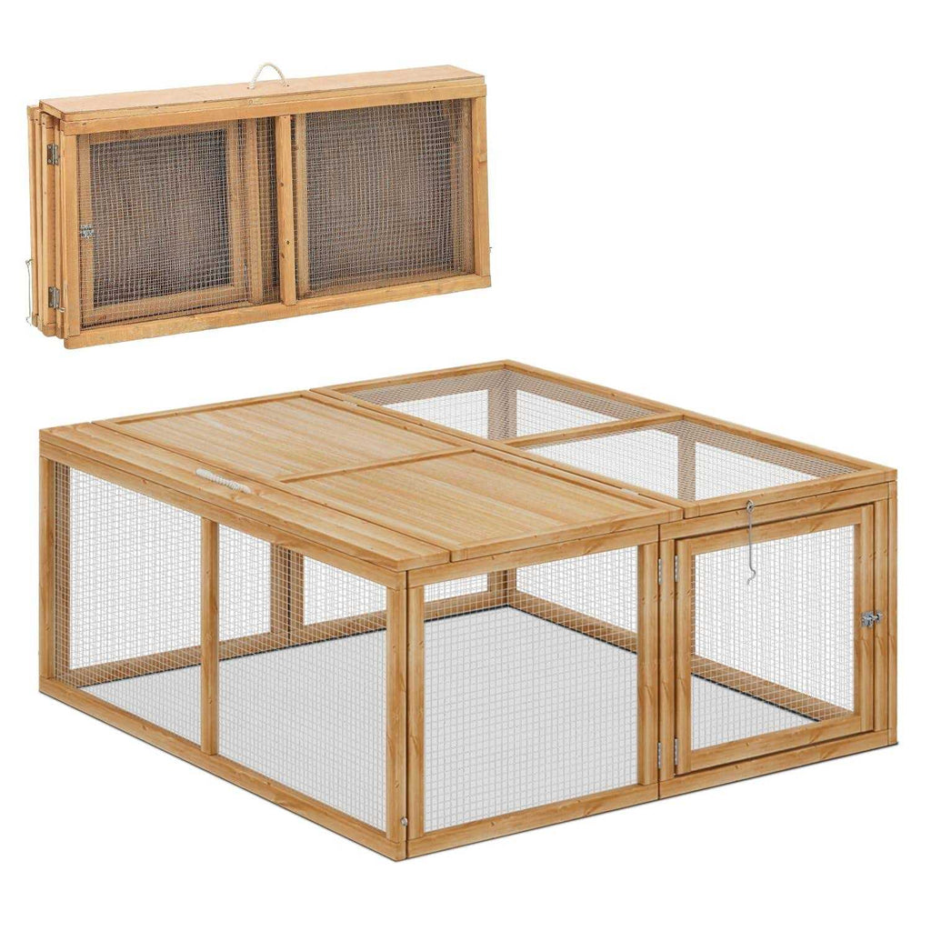 Wooden Chicken Coop Rabbit Hutch Small Animal Cage V1105