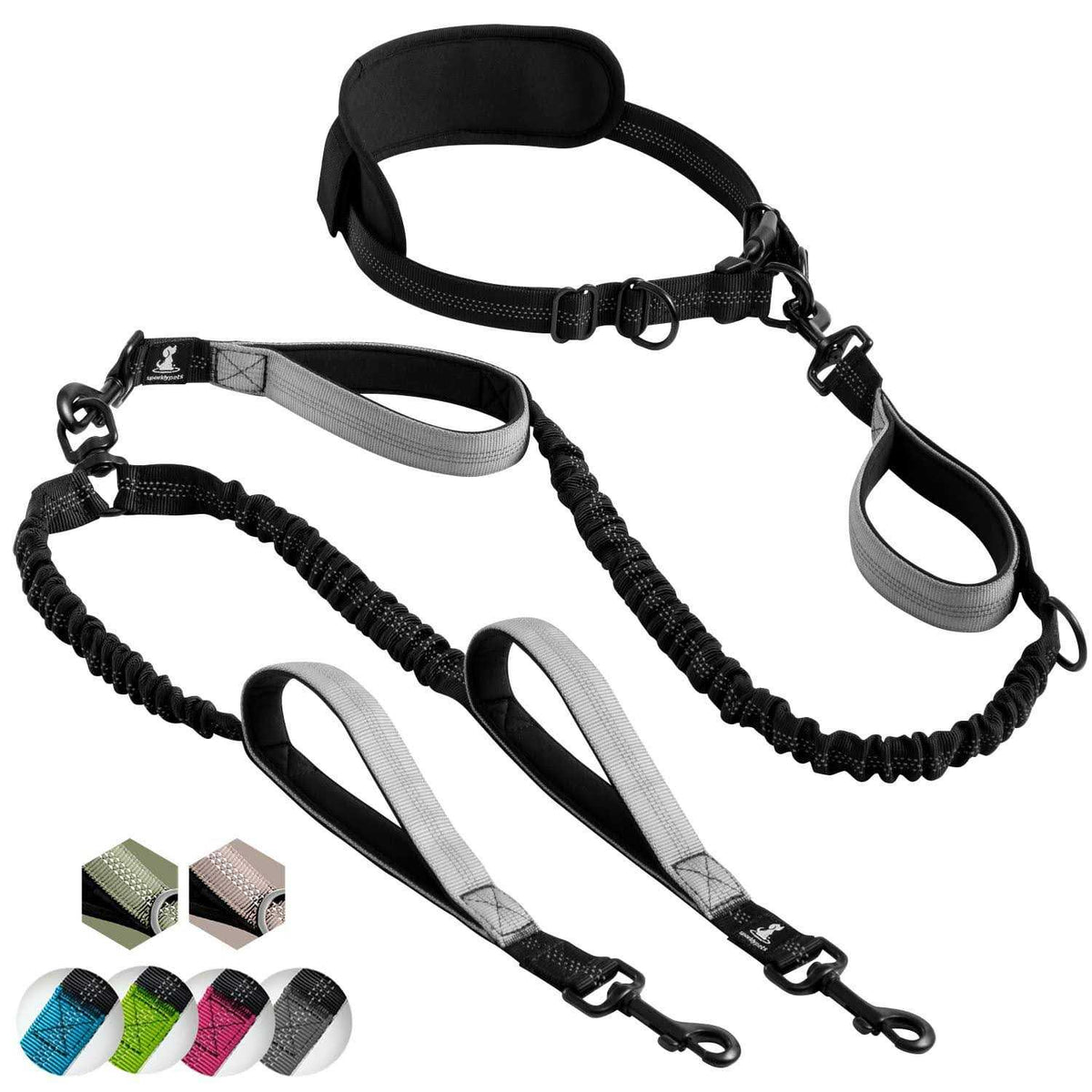 Hands Free Double Dog Leash D8226