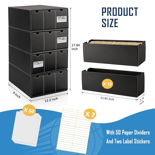 Trading Card Storage Boxes with Dividers A1905