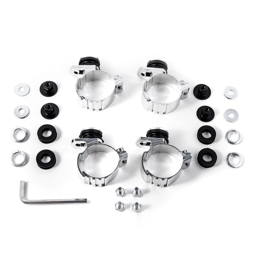 Black & Smoke Quarter Fairing Windshield Kit with Fork Mounting Hardware T968670