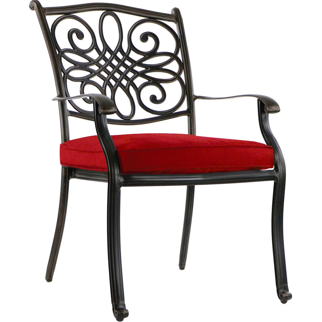 11-Piece Outdoor Dining Set with Cast-Top Table and Chairs V74932