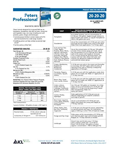20-20-20 Water Soluble Fertilizer (2 Pounds) S721