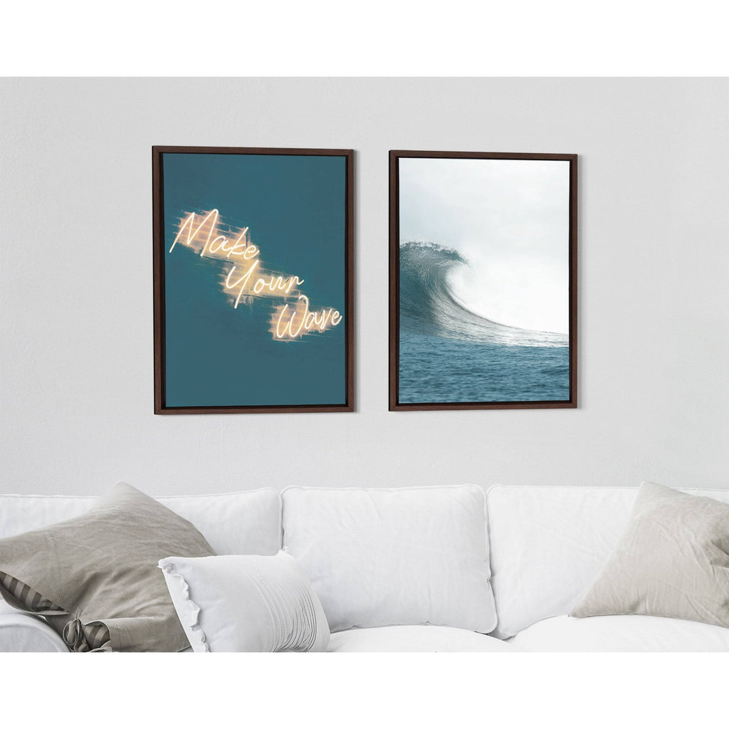 Brown 2 Piece 18x24 Canvas Set Q52197