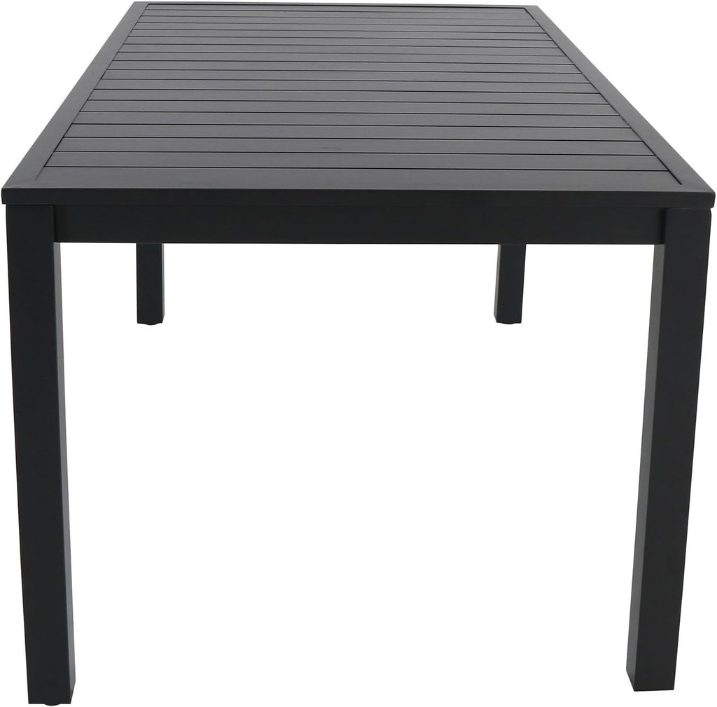 7-Piece Gray White Sling Chairs and Dining Table Outdoor Furniture C6991