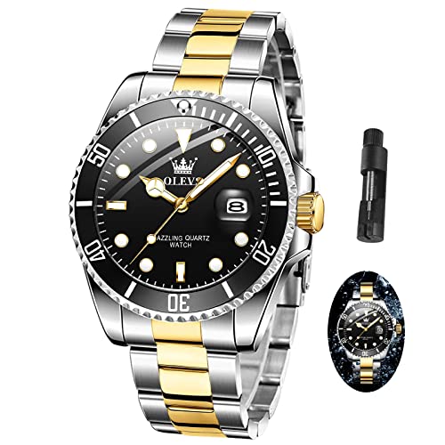 Stainless Steel Analog Quartz Watch with Day F494