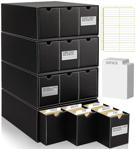 Trading Card Storage Boxes with Dividers A1905