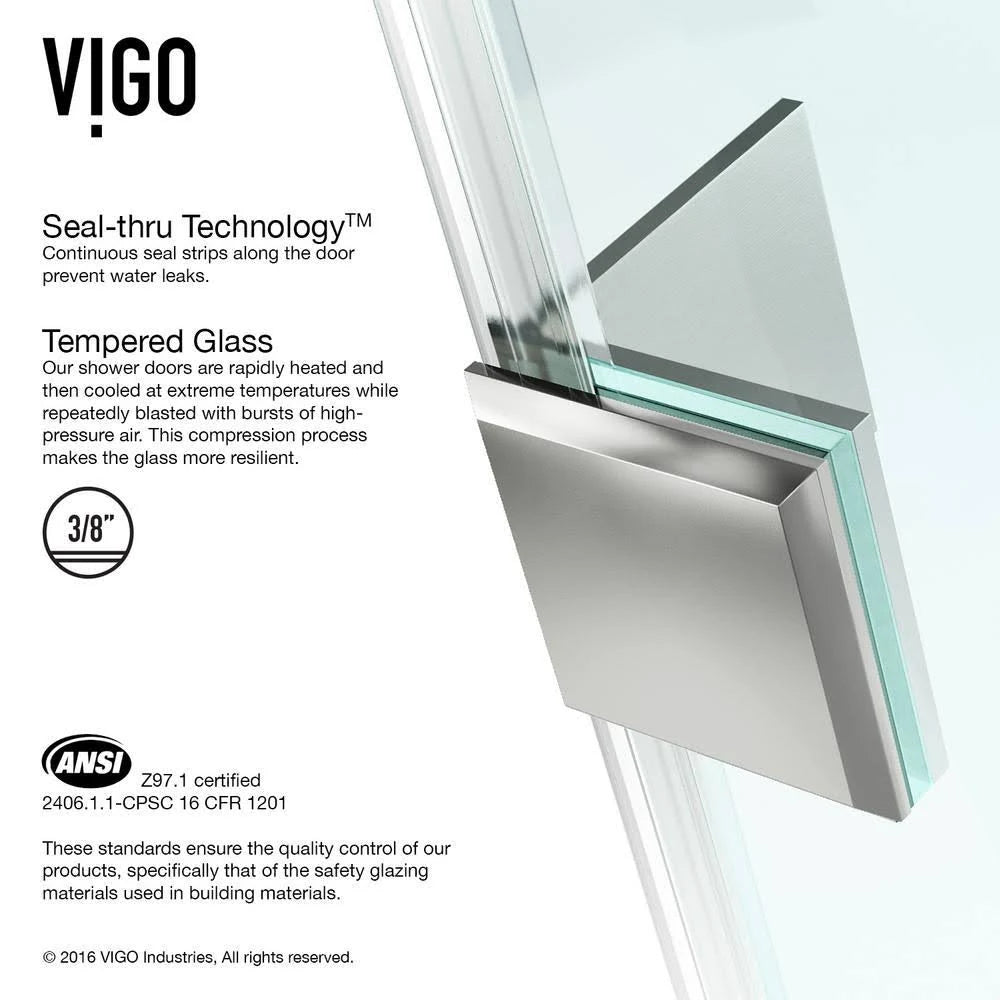 Frameless Neo-Angle Shower Enclosure with Low-Profile Base F6516