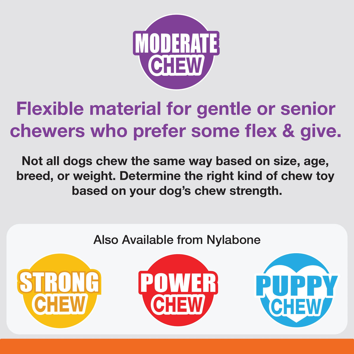 Moderate Chew Flexible Oval Ring for Dogs F8671