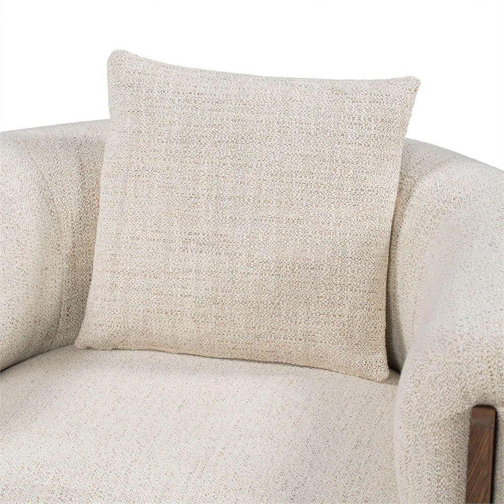 Cream Fabric Accent Chair W43435