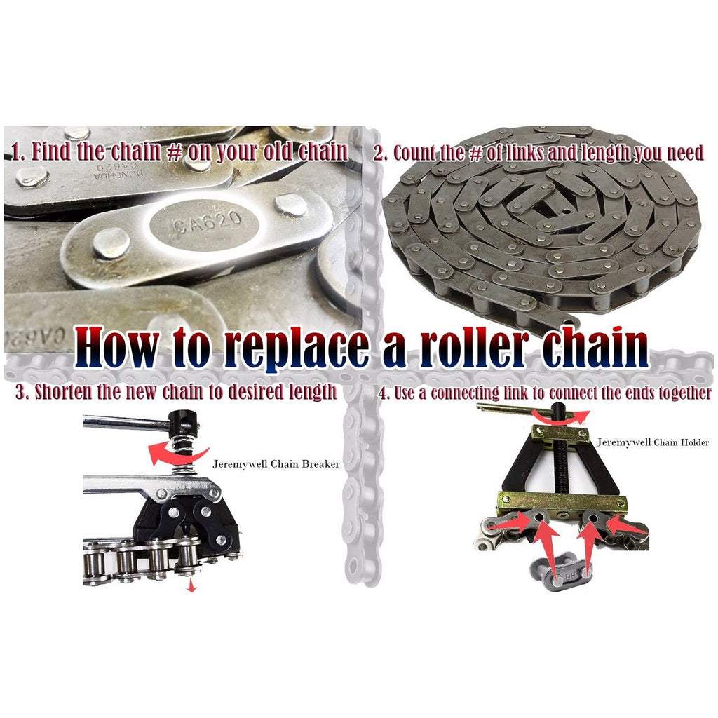 Agricultural Conveyor Roller Chain 10 Feet with 1 Connecting Link N3988