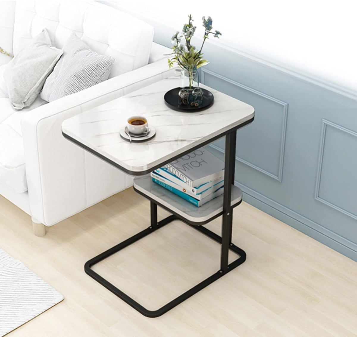 Nordic Style Bedside Table Shelf, Small Storage Cabinet X191357