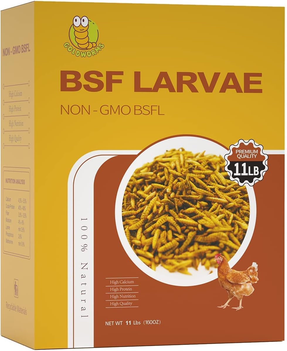 11LBS Dried Black Soldier Fly Larvae Treats Pack of 2 H439