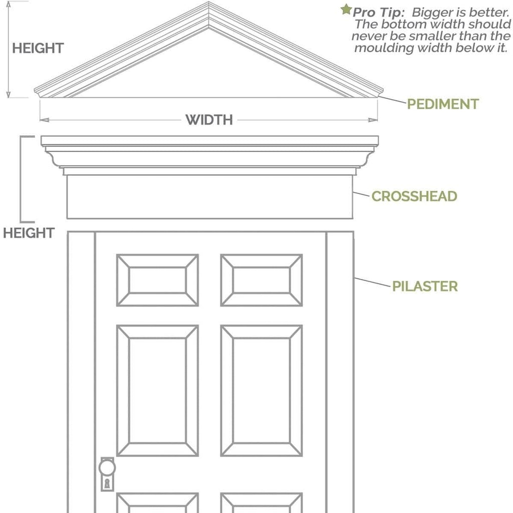 Plain PVC Pilaster with Standard Capital & Base (Pair) O58833