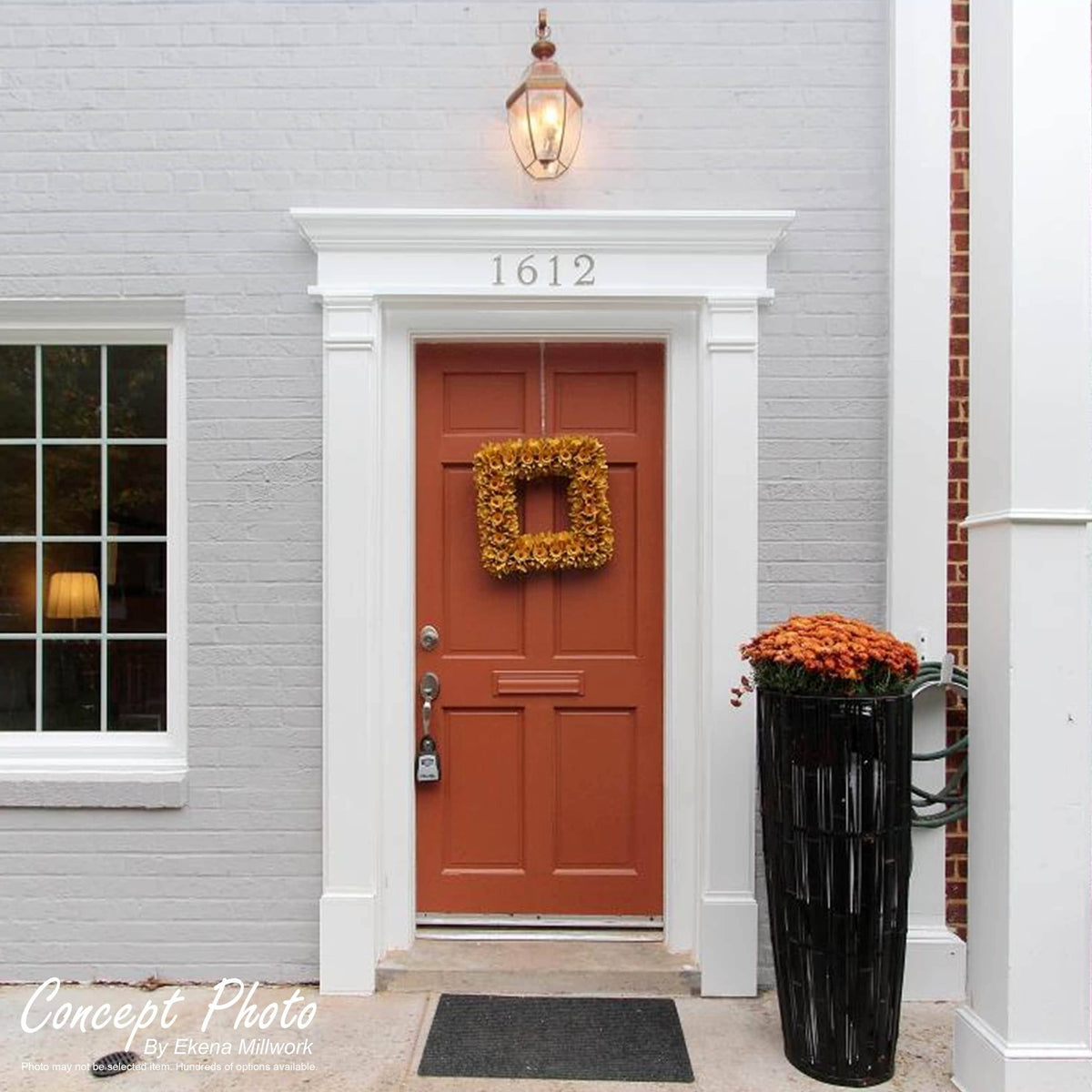 Plain PVC Pilaster with Standard Capital & Base (Pair) O58833