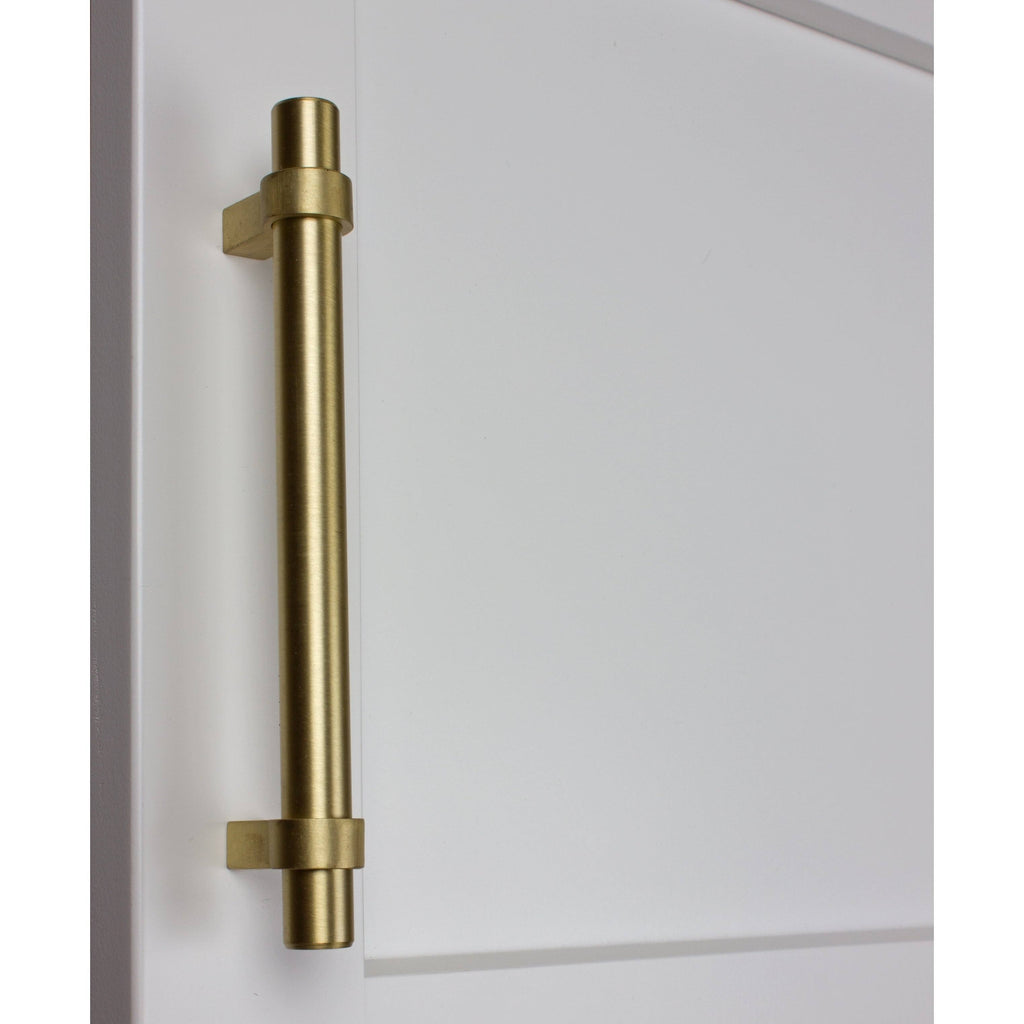 5-Inch Solid Satin Gold Euro Cabinet Bar Pulls (Pack of 25) P204354
