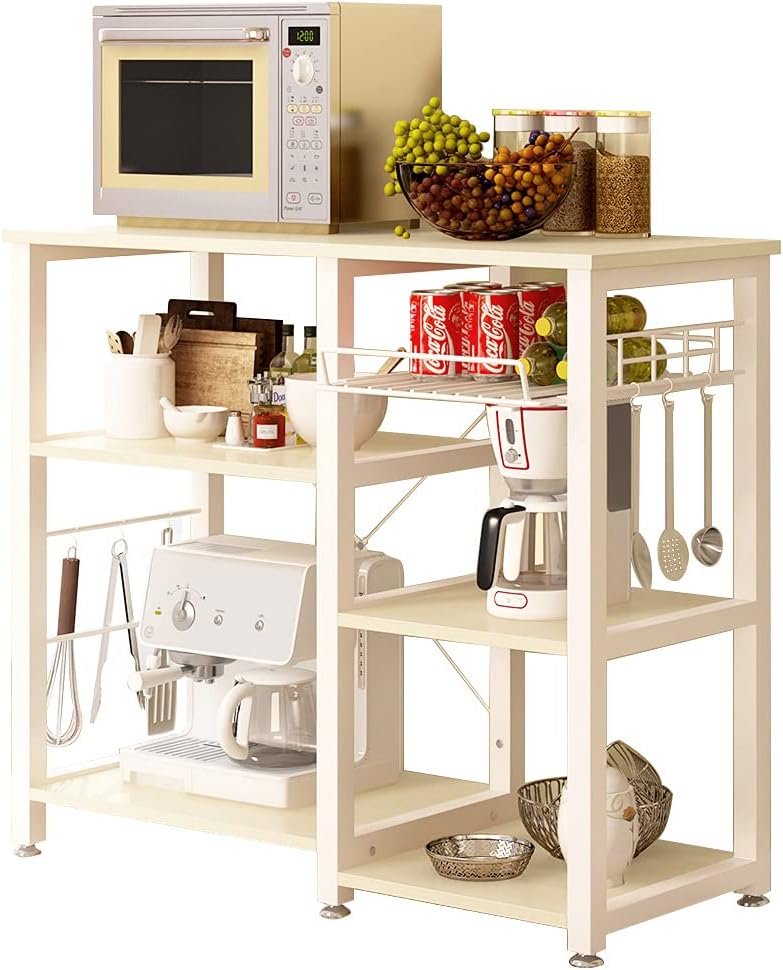 3-Tier Kitchen Baker's Rack Utility Microwave Oven Stand Storage Cart Workstation Shelf M463