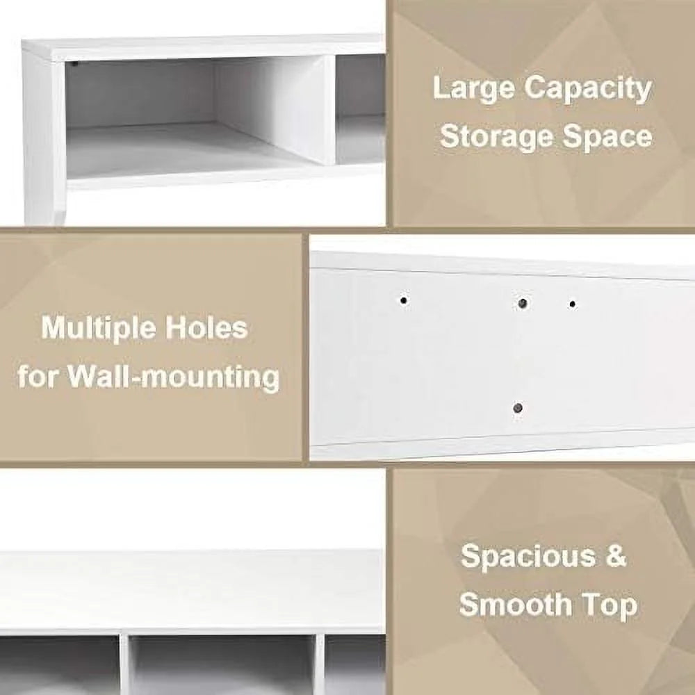 Wall Mounted Desk with 3 Shelves J1745
