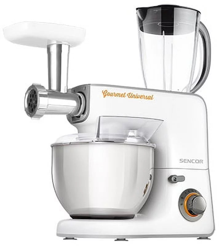 White 5.8 qt. Stand Mixer with 10 Accessories E2471