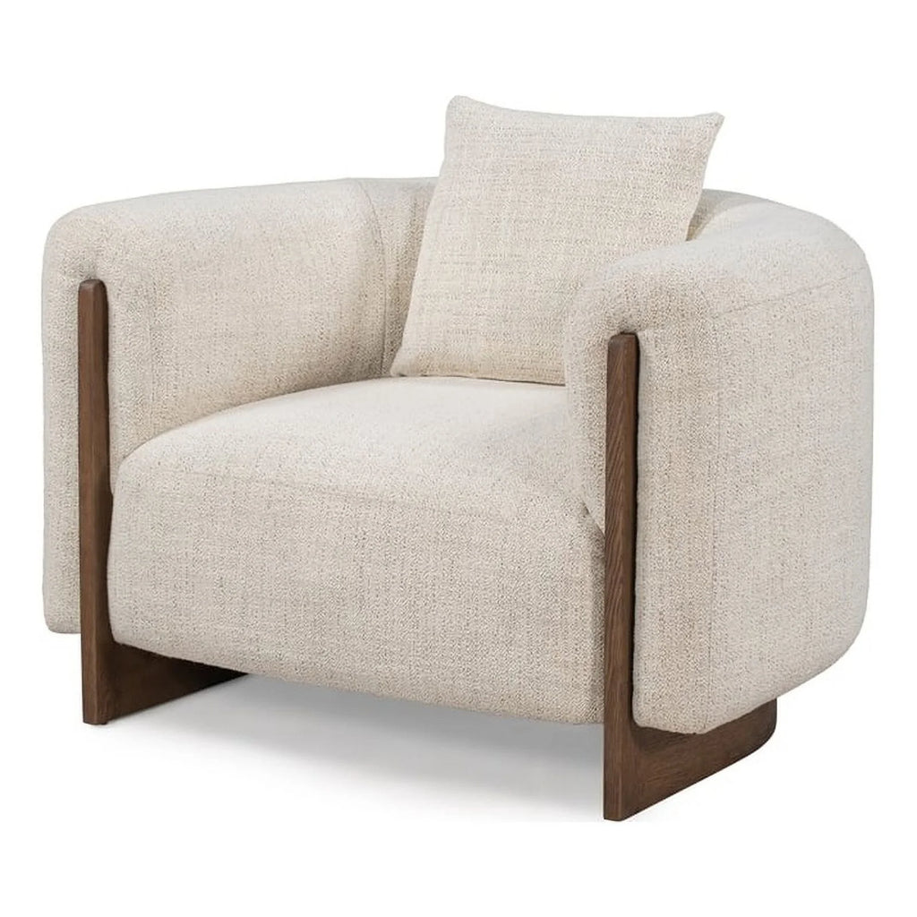 Cream Fabric Accent Chair W43435