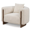 Cream Fabric Accent Chair W43435