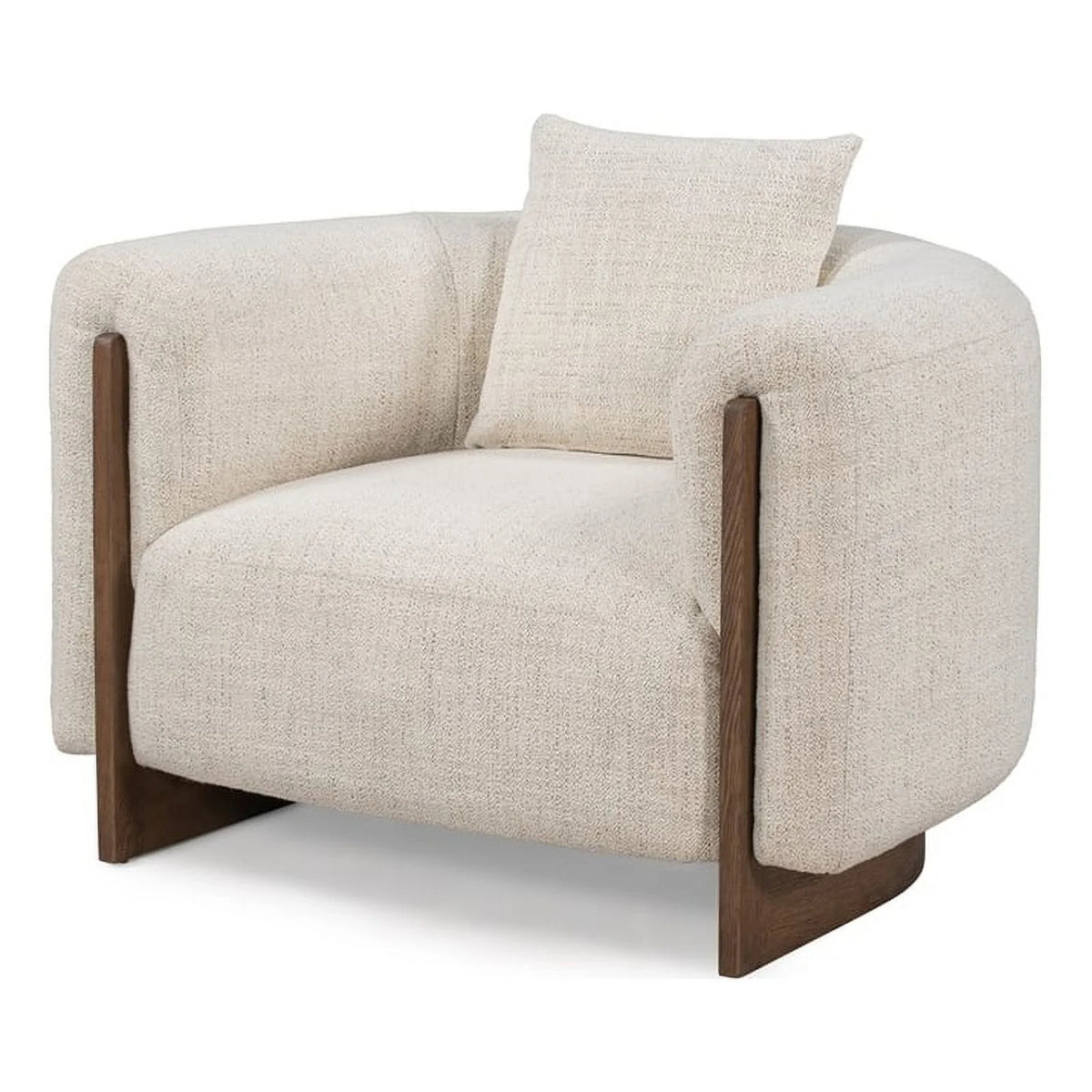 Cream Fabric Accent Chair W43435