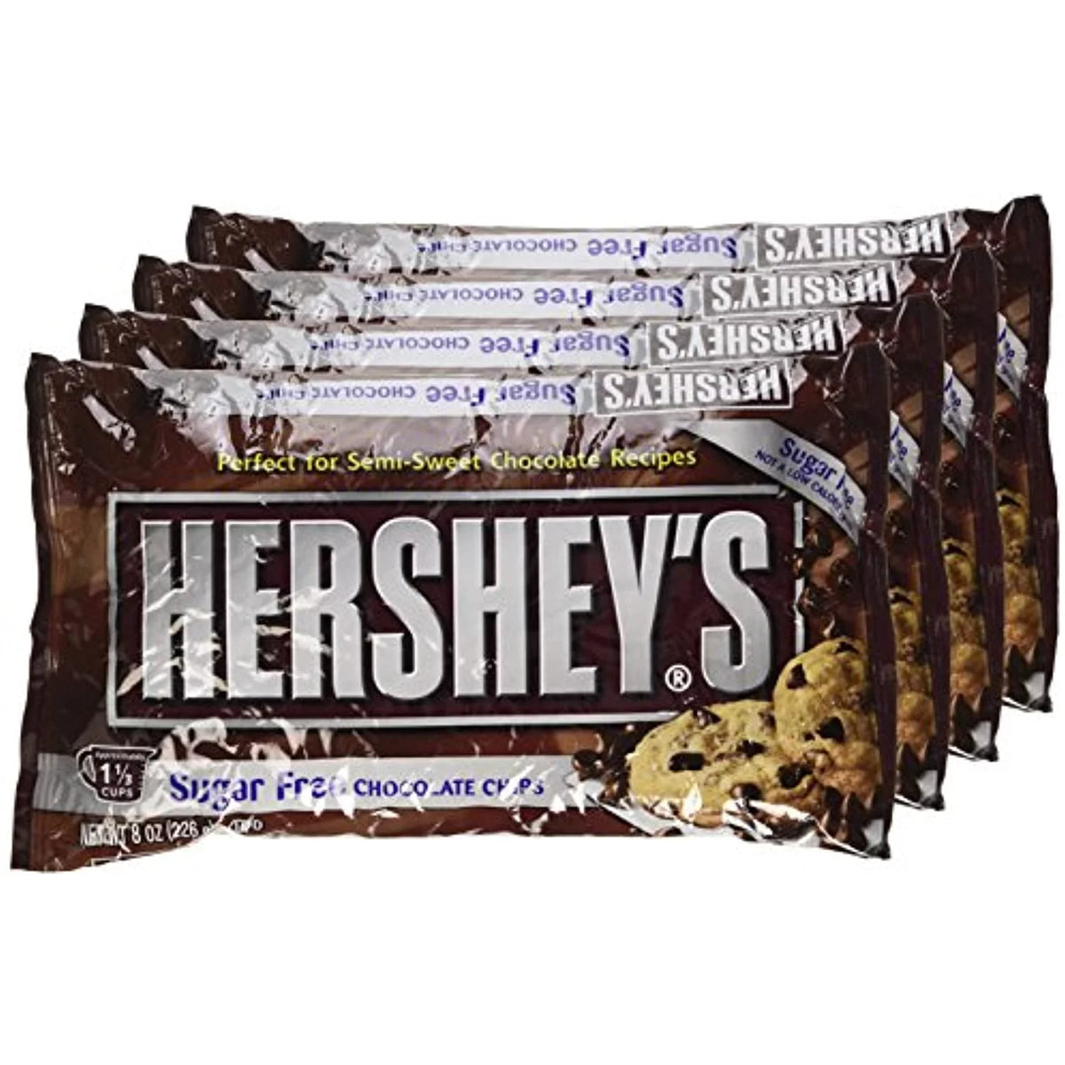 8-Ounce Bags (Pack Of 6) Semi Sweet Sugar Free Chocolate Baking Chips P2787