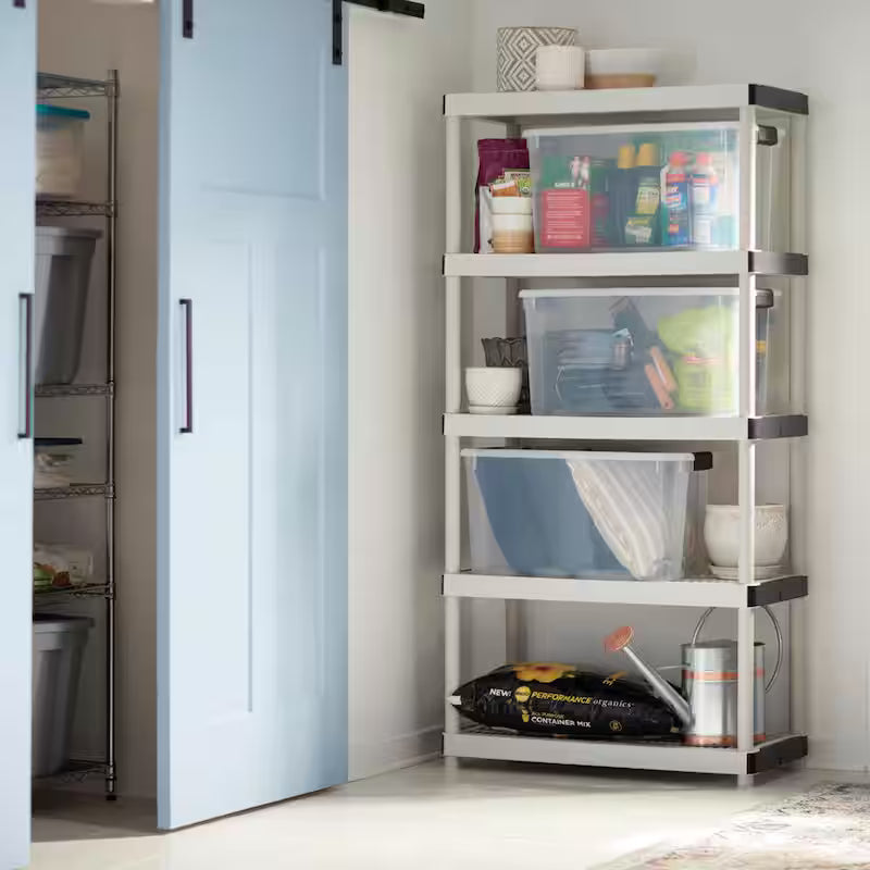 5-Tier Plastic Storage Shelving Unit F36588