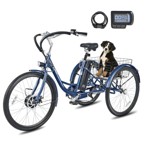 24 & 26 inch 350W 7 Speed Electric Tricycle E663