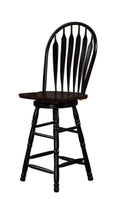 Antique Black Swivel Bar Stool U364592