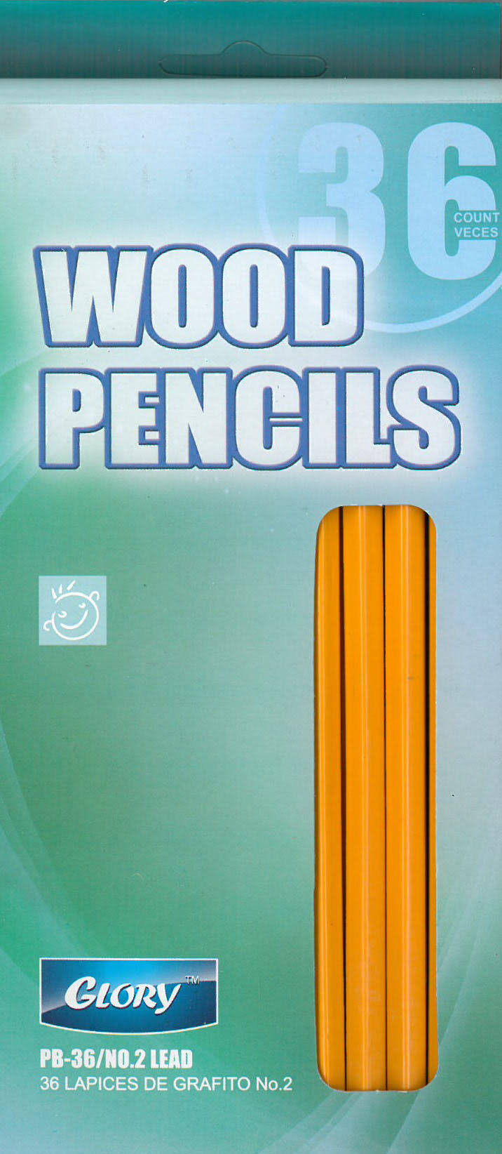 Wood Pencils, 36ct, Unsharpened, Case Pack of 48 L170