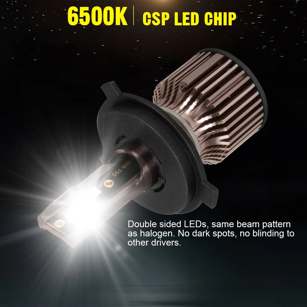 9003 H11 LED Headlight Fog Light Bulbs 6500K Cool White Pack of 4 K5072