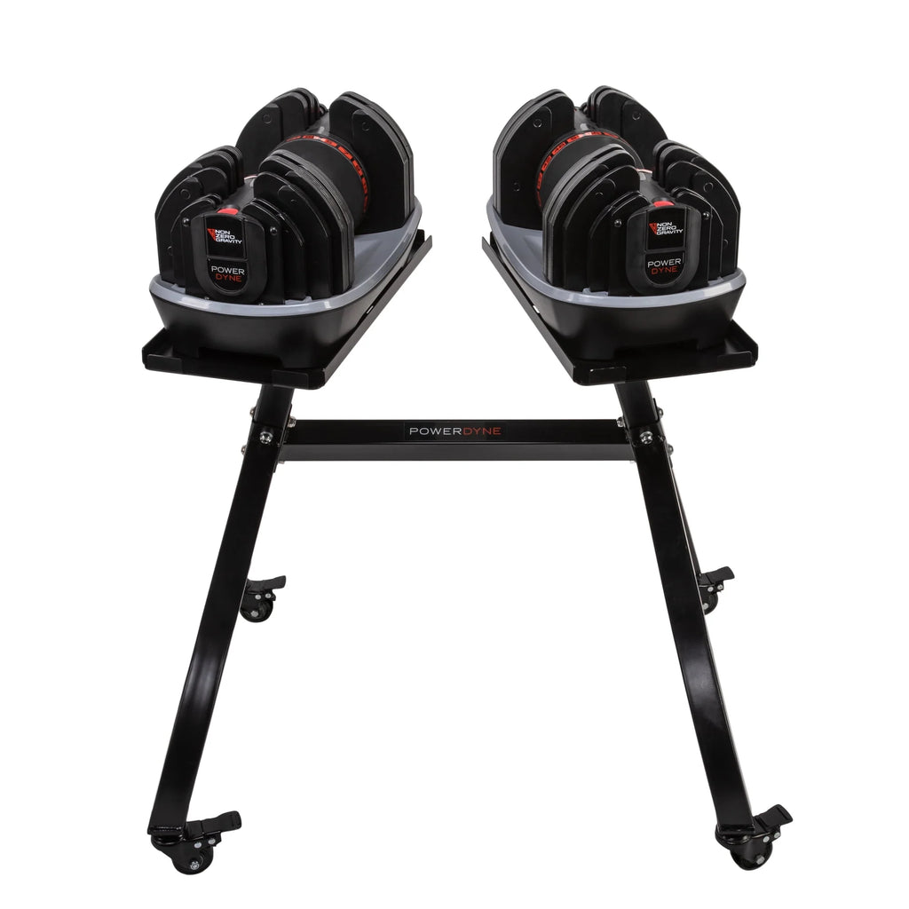 Adjustable 55lbs Dumbbell Set and Stand T155955
