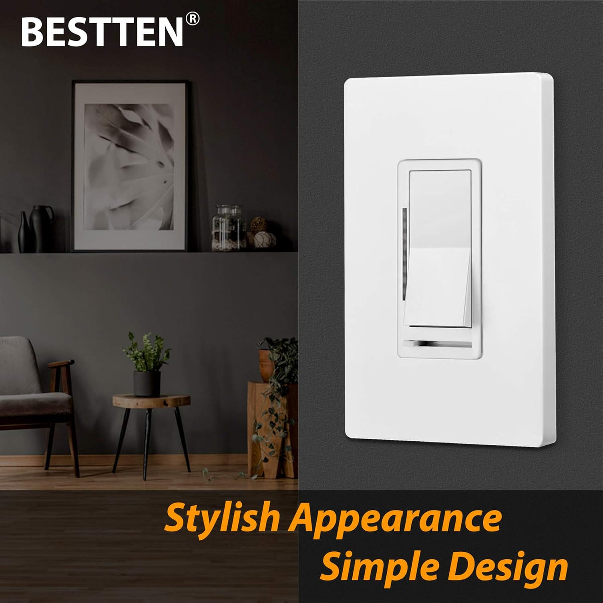 5 Pack Digital Dimmer Switch with Wallplate, White R79707