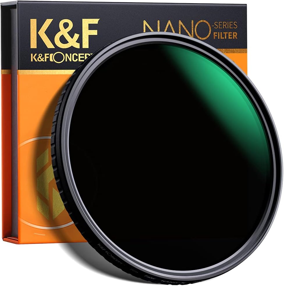 55mm Variable ND Filter ND8-ND128 3-7 Stop Hydrophobic Camera Lens Filter I47043