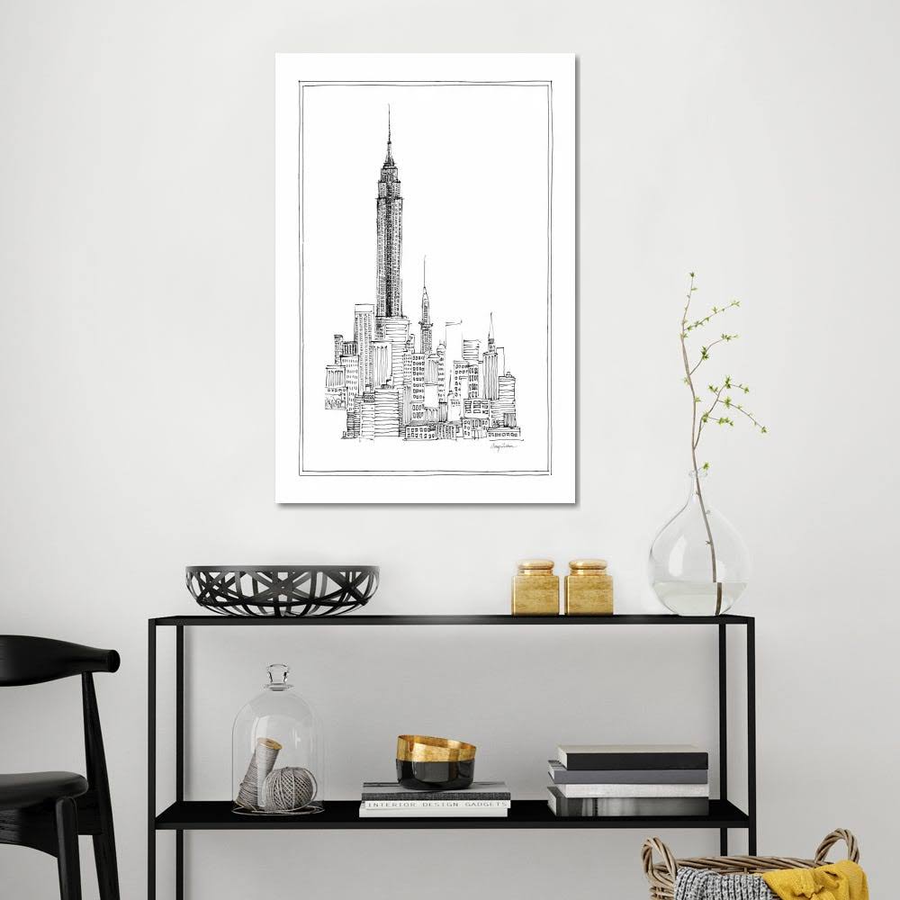 Empire State Print Canvas Art I49220