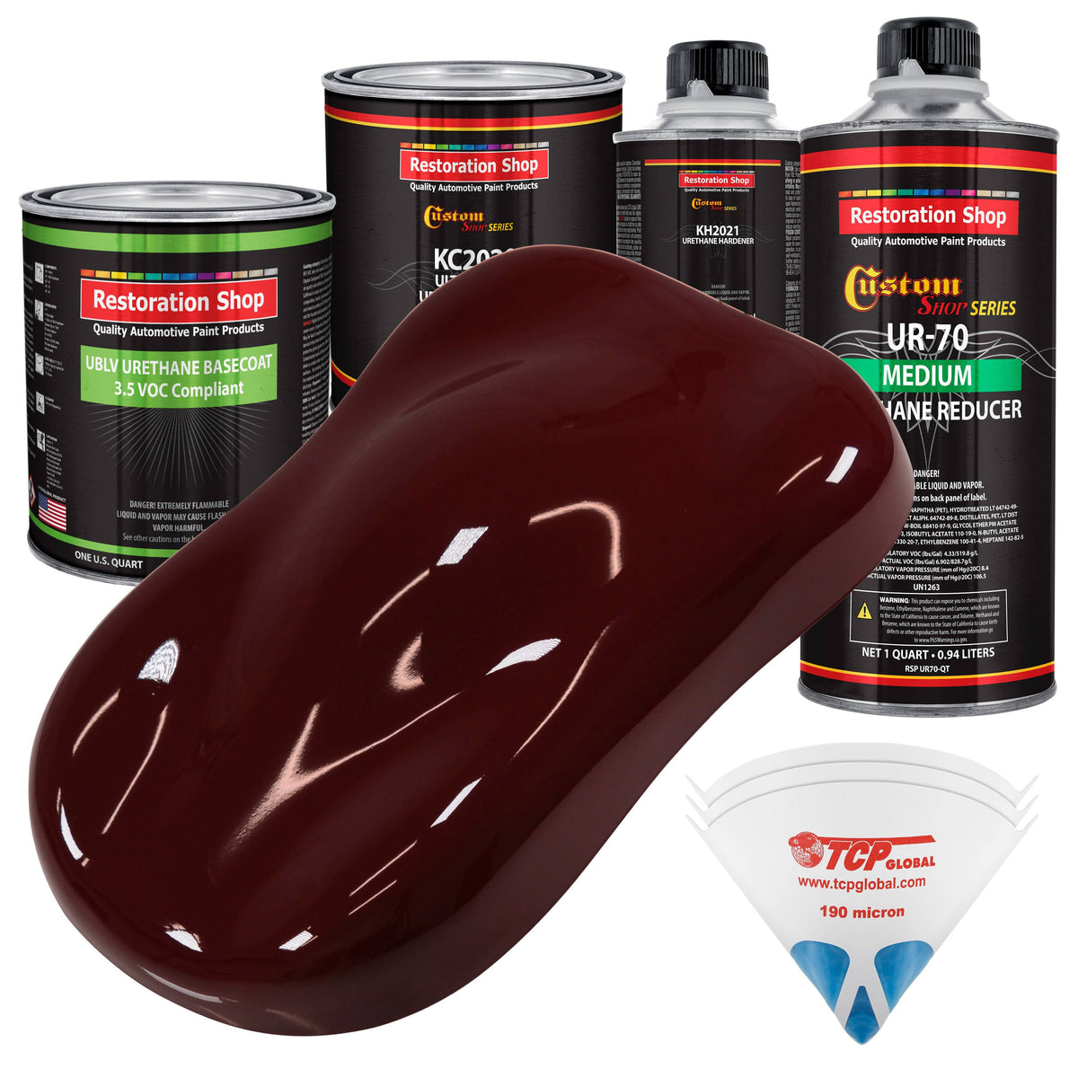 Carmine Red Base-Clear qt Kit F1329