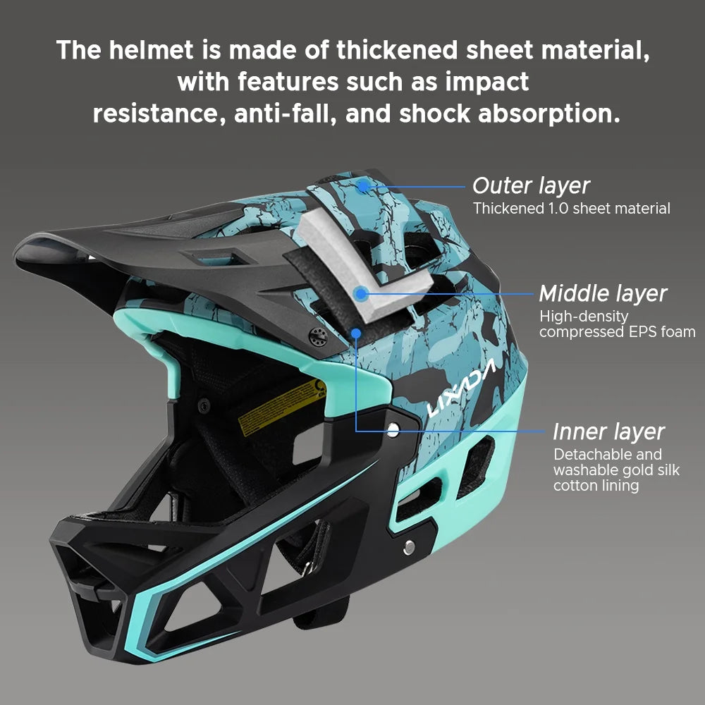 Adult Racing Downhill MTB Helmet Y10346