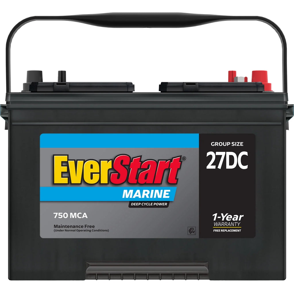 Lead Acid Marine & RV Deep Cycle Battery Group Size 27DC 12 Volt 740 MCA X386