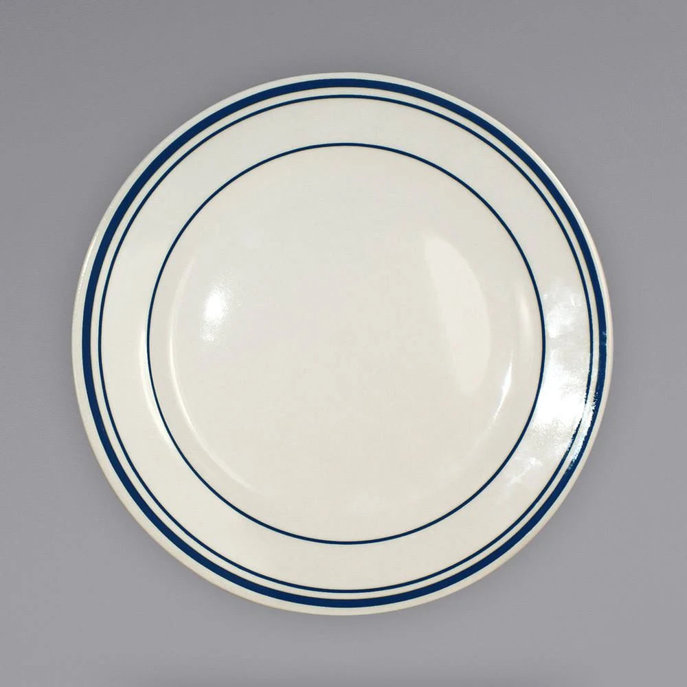 Warm White Stoneware Luncheon Plate P210824