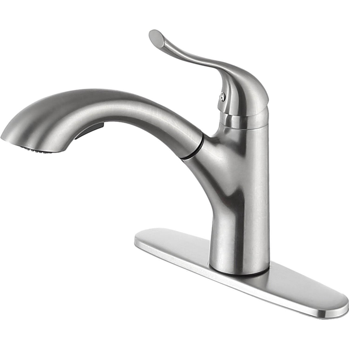Brushed Nickel Single-Handle Pull-Out Sprayer Kitchen Faucet K304
