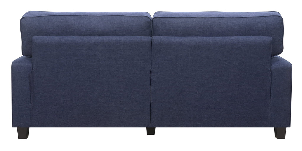 Navy Blue Fabric Sofa H19657
