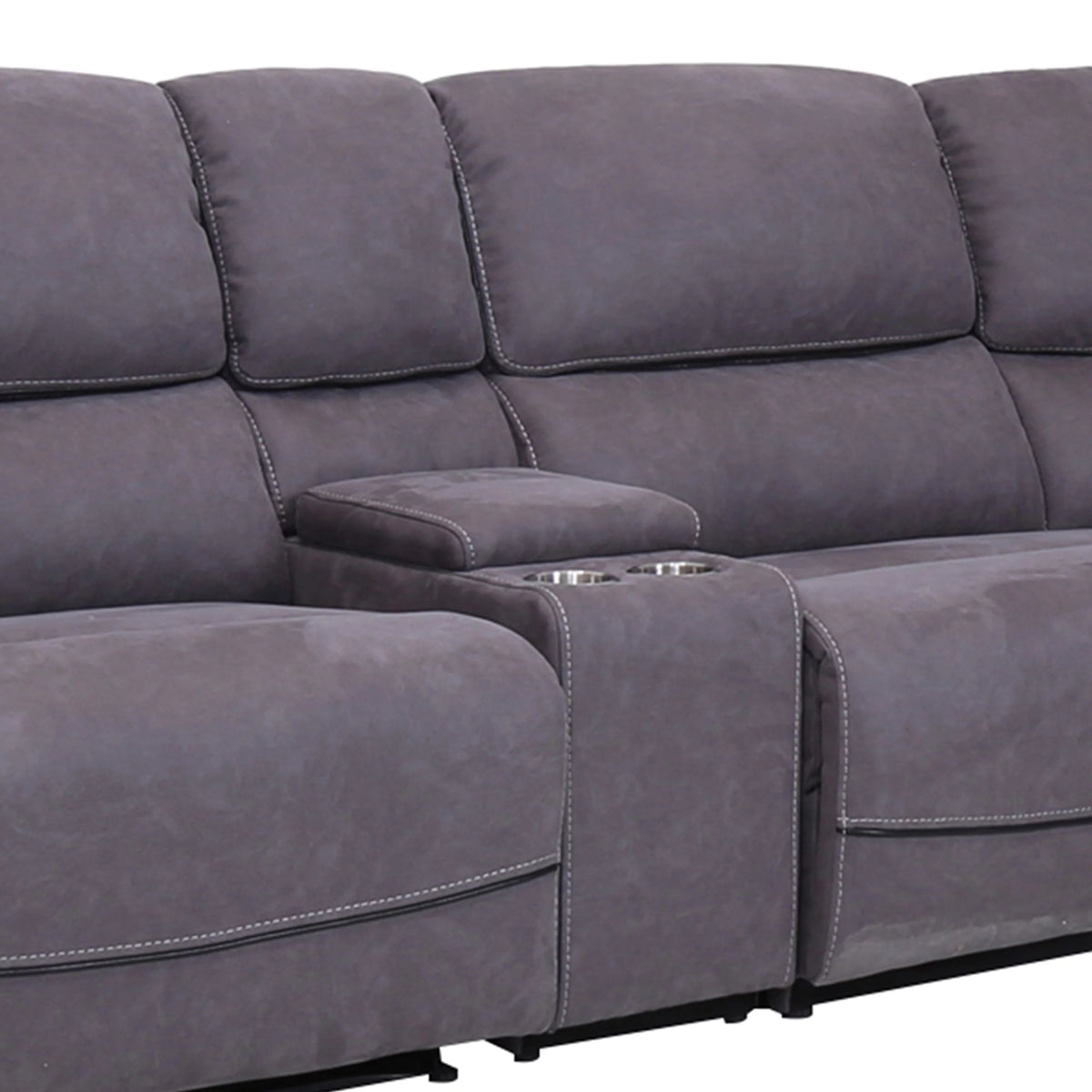 Gray Fabric Power Reclining Sectional Y969535