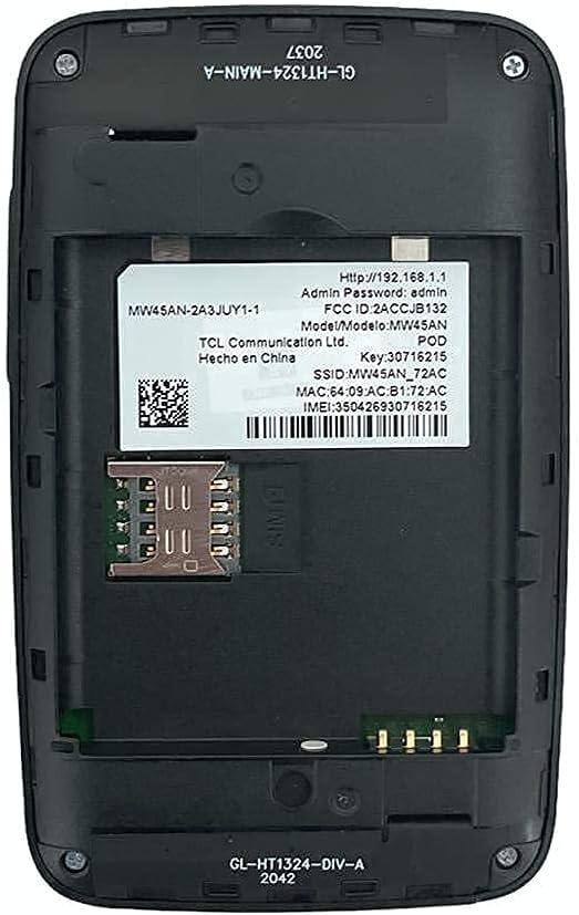 Black 4G LTE Mobile WiFi Hotspot Router W60117