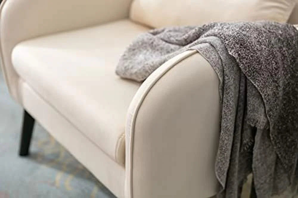 Modern Accent Chair with Solid Wooden Legs Upholstered Armchair V31677