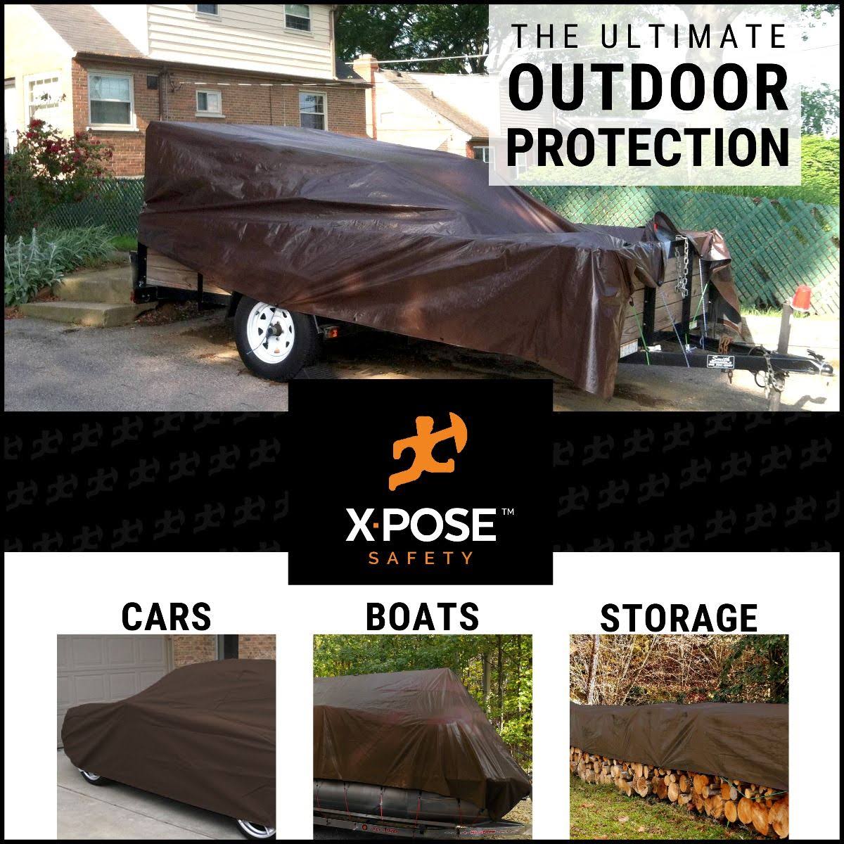 Brown Poly Tarps 8 x 10, Case of 8 J2102