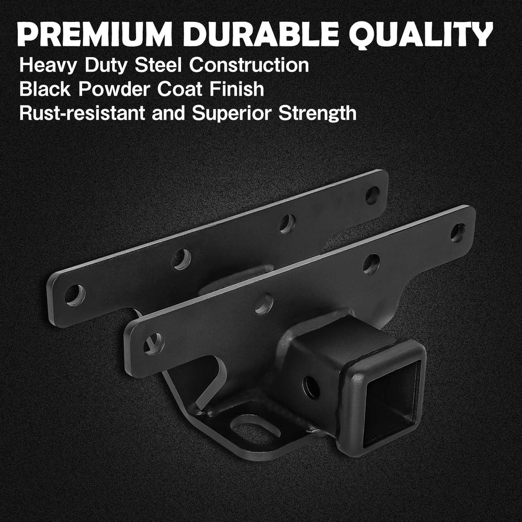 2" Rear Receiver Hitch Trailer Hitch Kit, Black, Pack of 2 F636