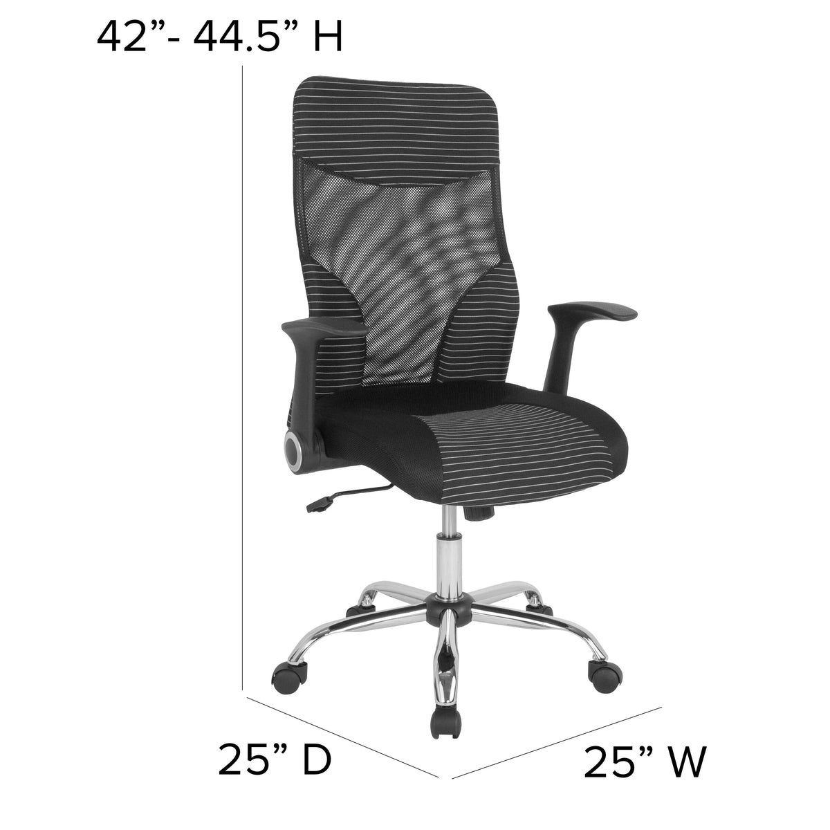 Black and White Mesh Office Chair S676608